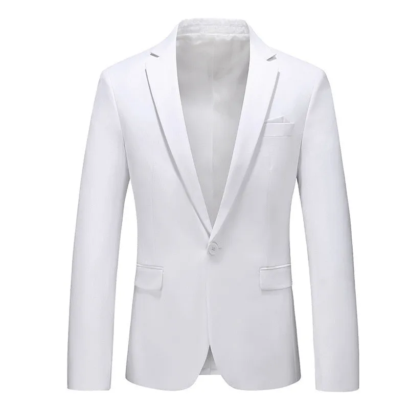 CGSUITS Men's Fashion Luxury Style Solid Color Design Premium Quality Light Blue Sky Blue Blazer Suit Jacket