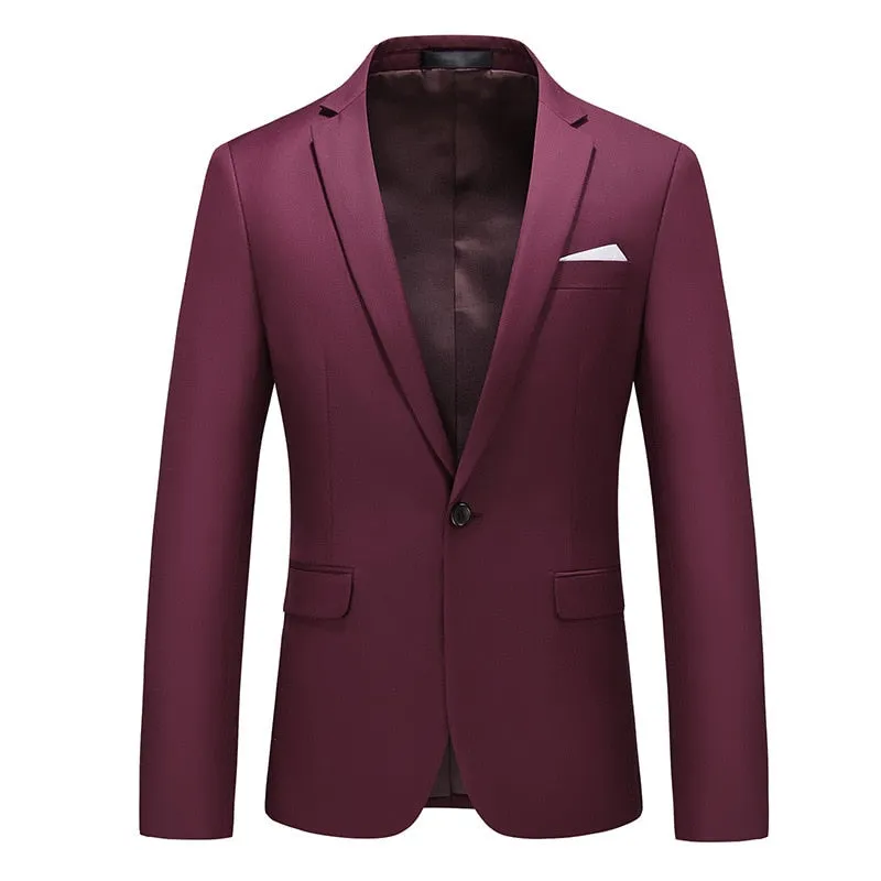 CGSUITS Men's Fashion Luxury Style Solid Color Design Premium Quality Light Blue Sky Blue Blazer Suit Jacket