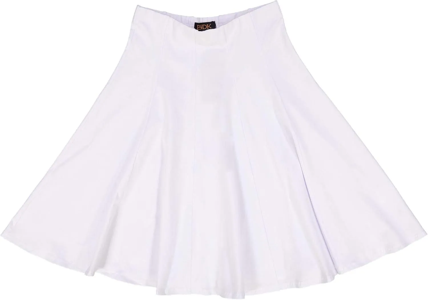 Classic Fit & Flare Cotton Pleated Skirt  Comfortable High-Waisted Knee & Midi Length for Everyday Style
