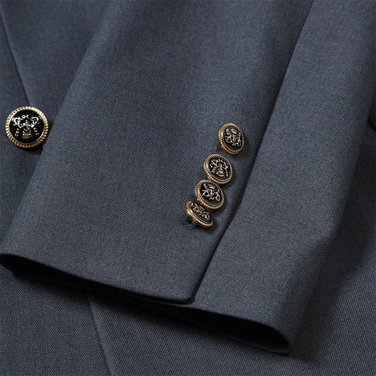 Cloudstyle Mens 2-Piece Dress Suit Blazer Slim Fit Double-Breasted Suit Jacket Sport Coat and Pants Set