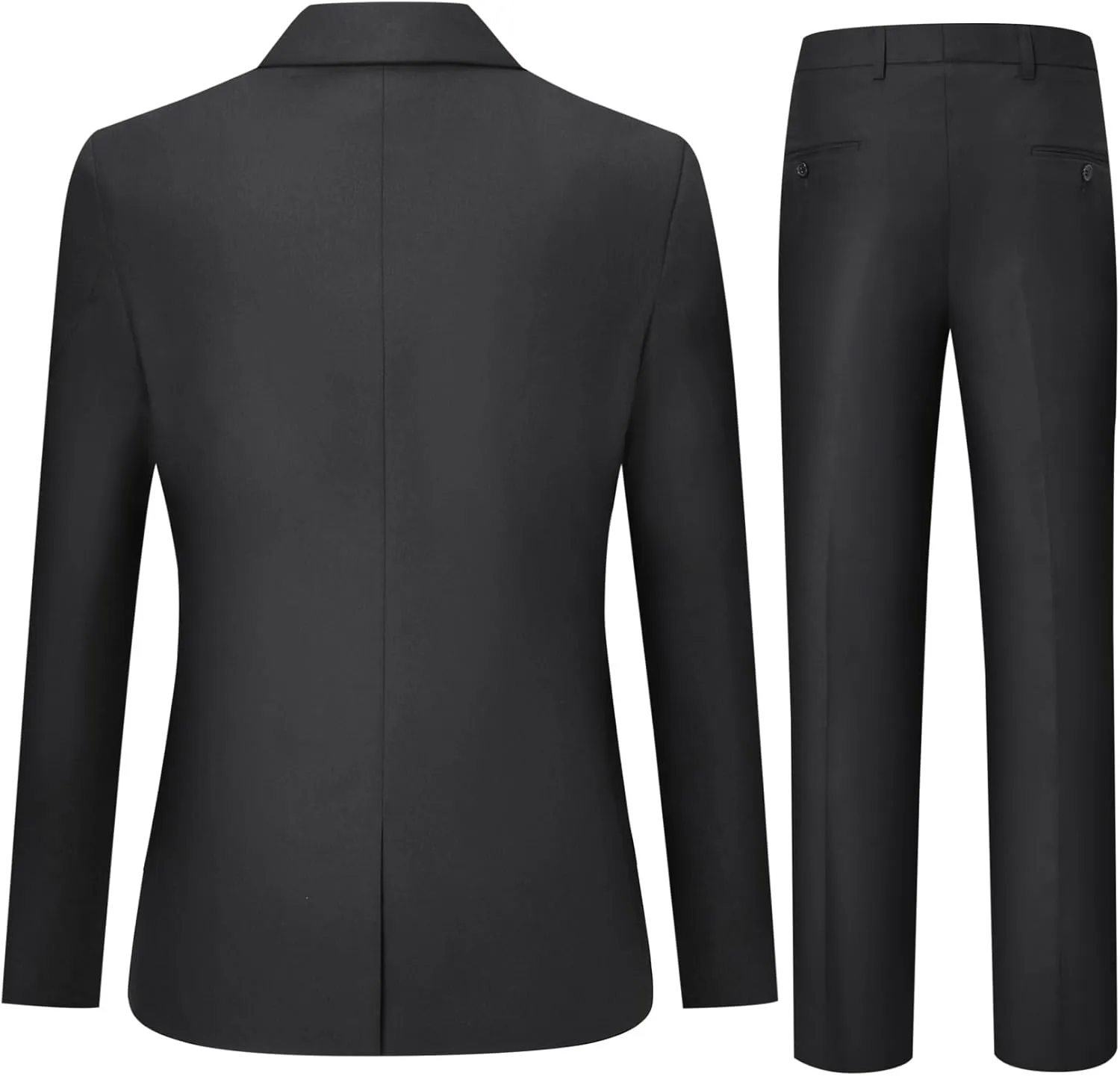 Cloudstyle Mens 2-Piece Dress Suit Blazer Slim Fit Double-Breasted Suit Jacket Sport Coat and Pants Set