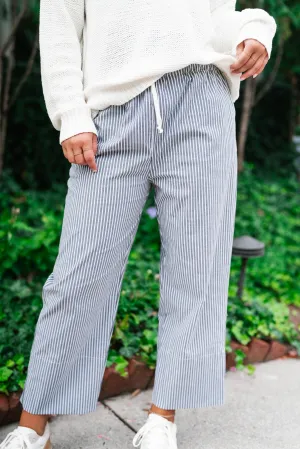 Coastal Pinstriped Set - Bottoms