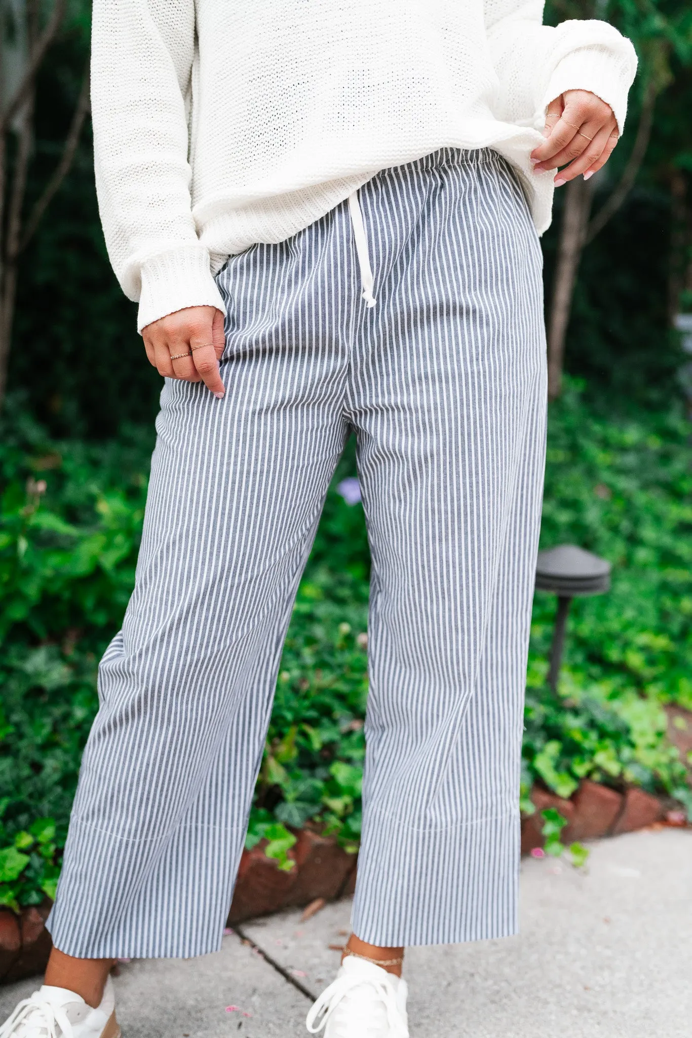 Coastal Pinstriped Set - Bottoms