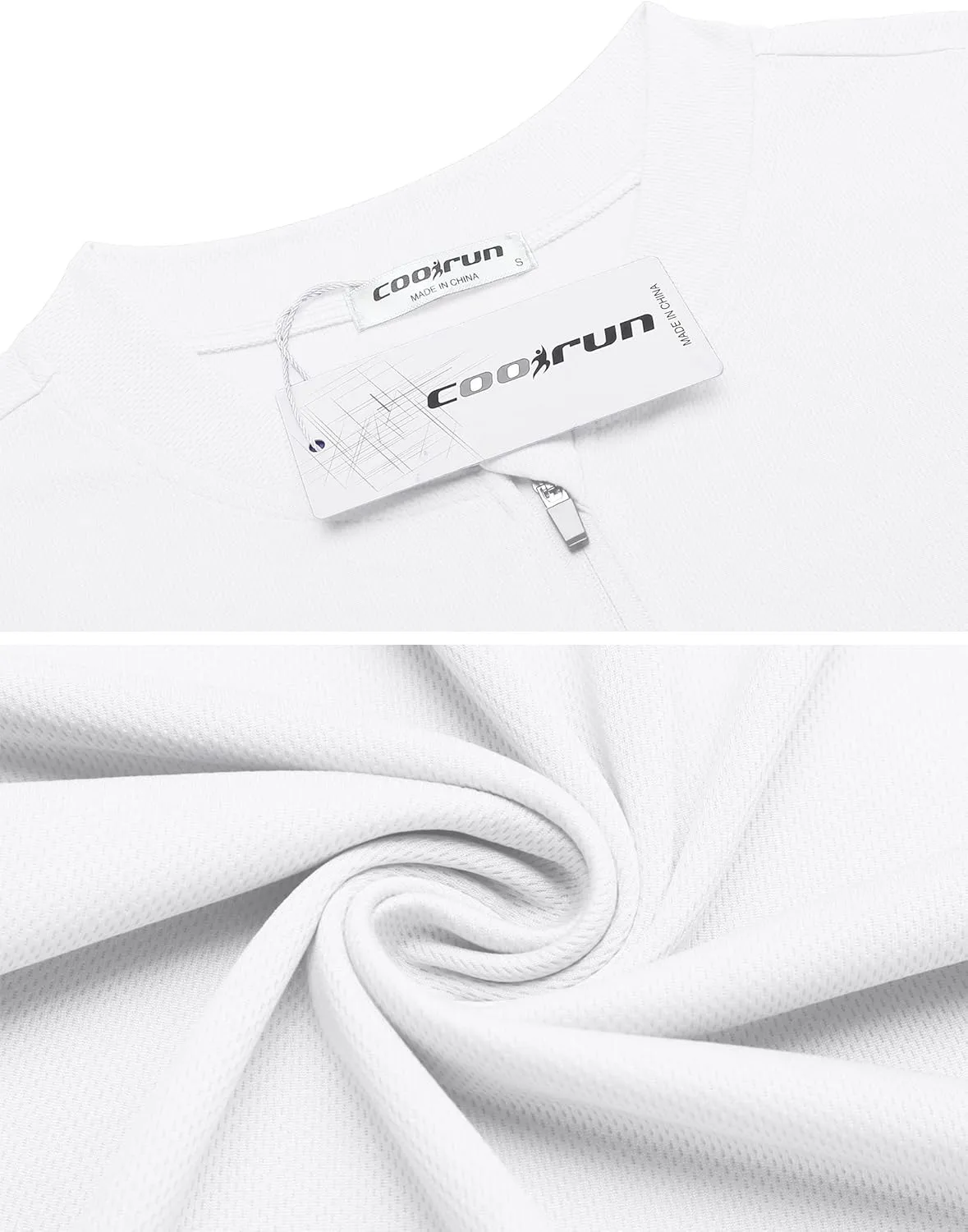 COOrun Womens Golf Shirt Collarless Polo Tank Tops with 1/4 Zip Sleeveless Athletic Tennis Shirts for Women