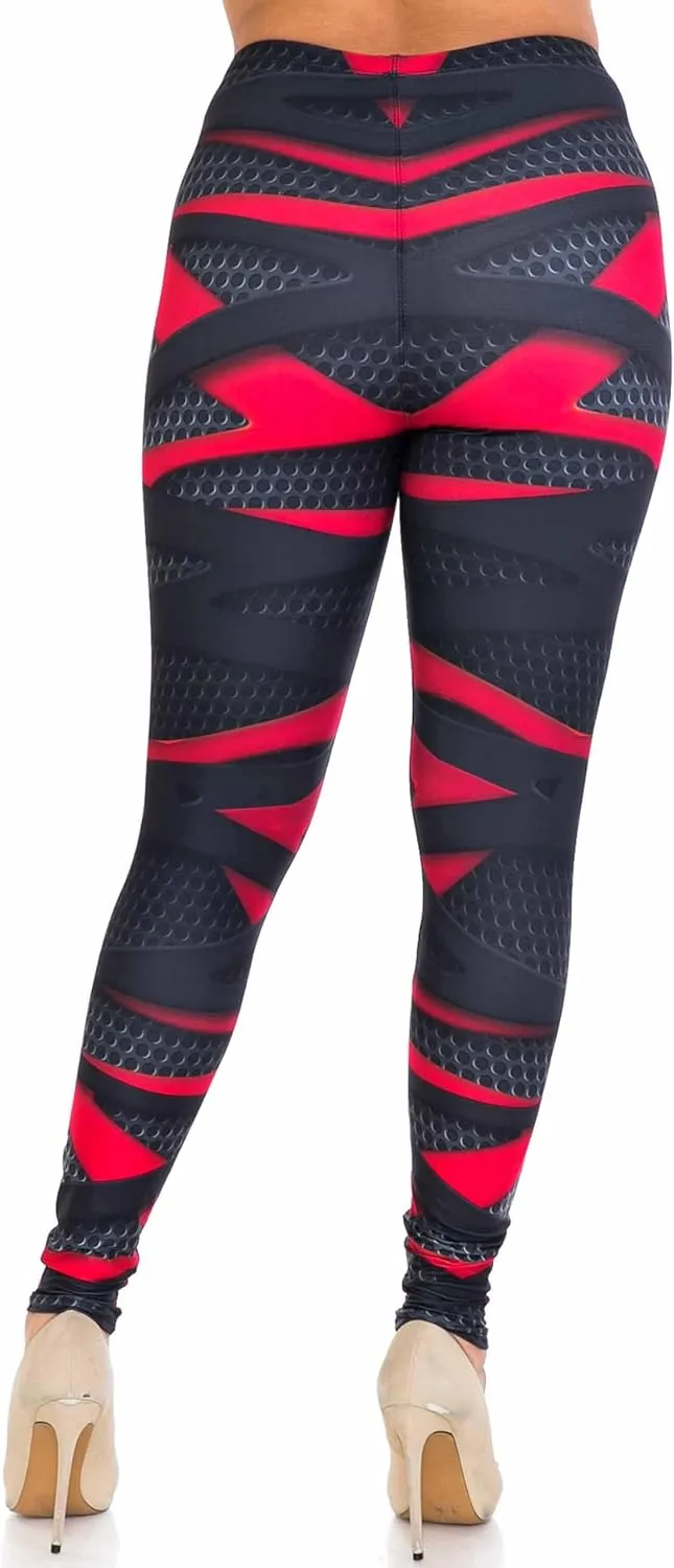 Creamy Soft Premium Women's Leggings Plus Size, High Rise, Stretchy & Breathable, Comfortable Fit - by USA Fashion