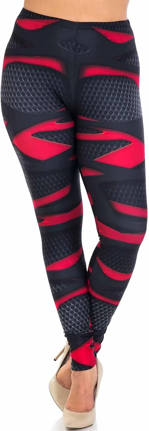 Creamy Soft Premium Women's Leggings Plus Size, High Rise, Stretchy & Breathable, Comfortable Fit - by USA Fashion