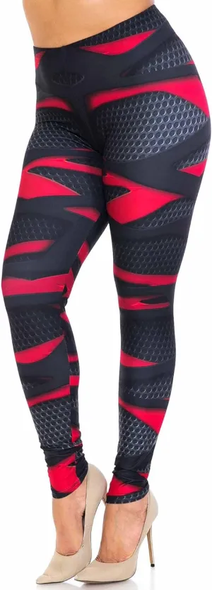 Creamy Soft Premium Women's Leggings Plus Size, High Rise, Stretchy & Breathable, Comfortable Fit - by USA Fashion