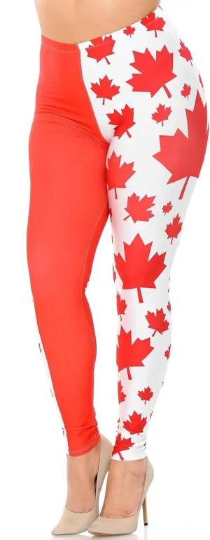 Creamy Soft Premium Women's Leggings Plus Size, High Rise, Stretchy & Breathable, Comfortable Fit - by USA Fashion
