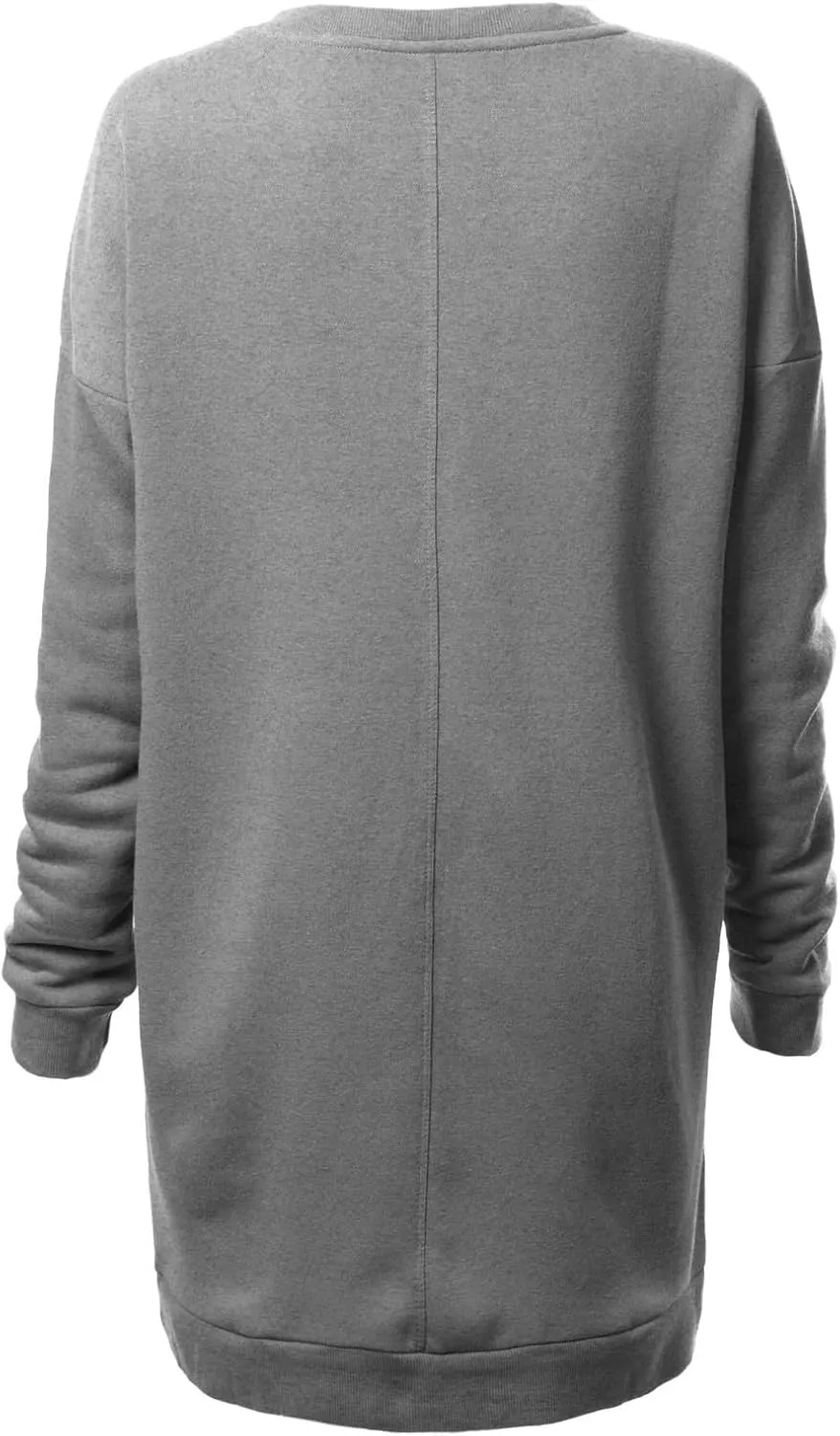 Design by Olivia Women's Casual Oversized Loose Fit Crewneck Long Sleeve Fleece Pullover Sweatshirts Tunic S~3X