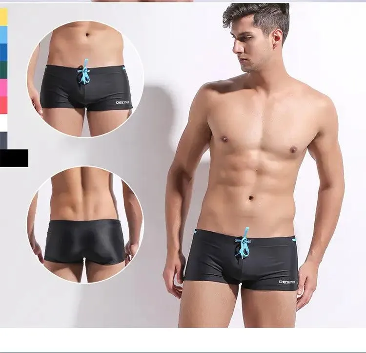 Desmiit Solid Swim Trunks Beach Bikini