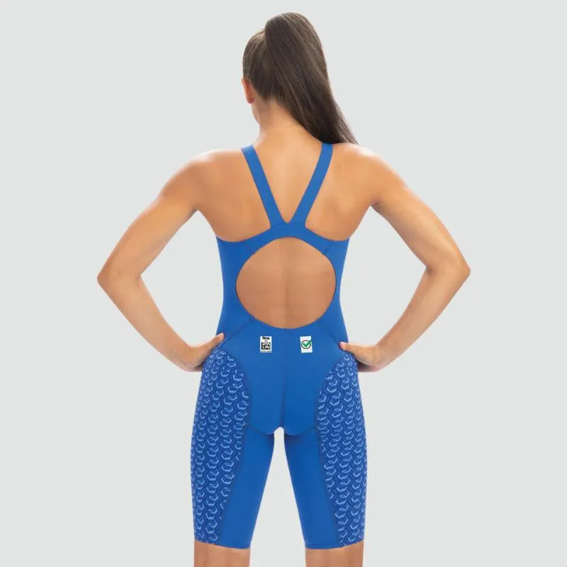 Dolfin Womens FirstStrike Royal Open Back Knee Suit