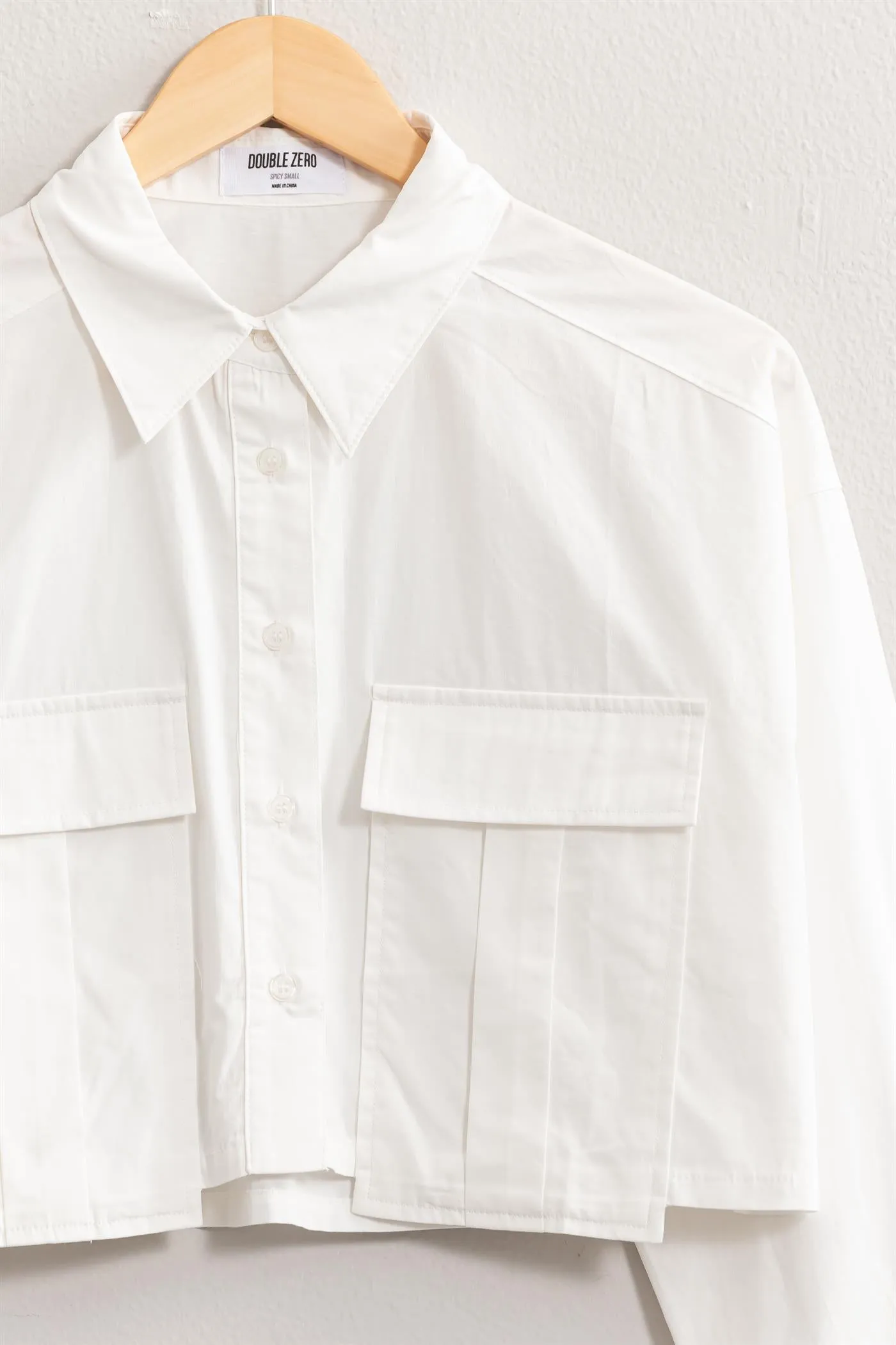 DZ24F863-BUTTON-UP SHIRT WITH FRONT POCKETS