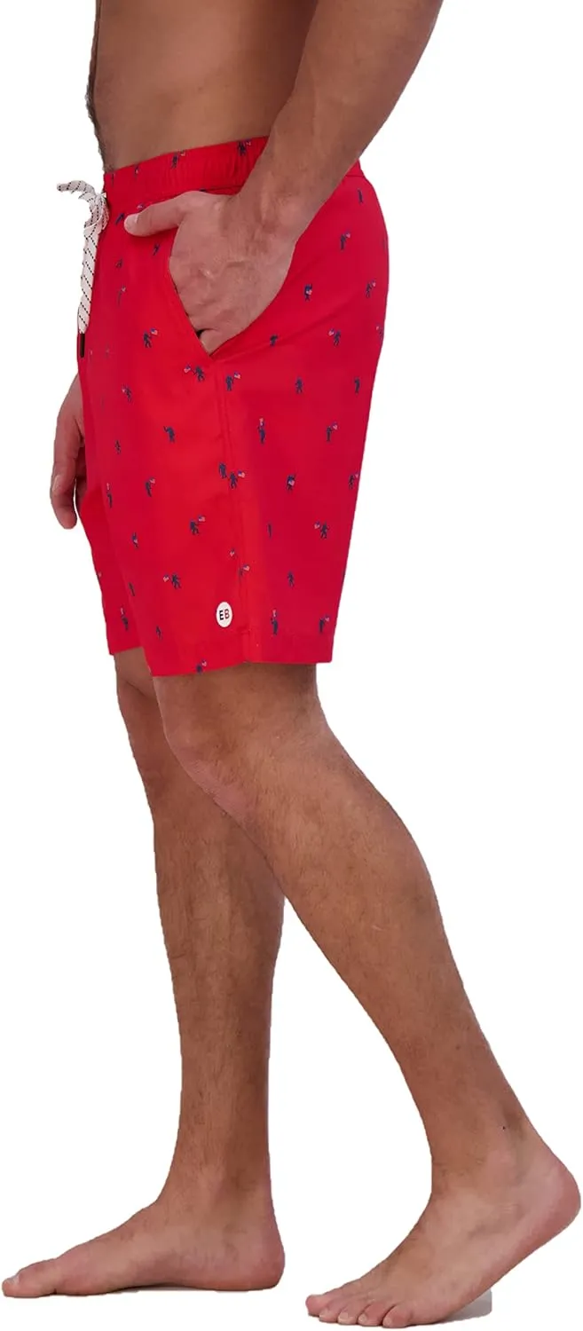 Eddie Bauer Men's SPF 50  Volley Swim Trunk - Fun Designs, Comfortable and Stylish, 7" Inseam