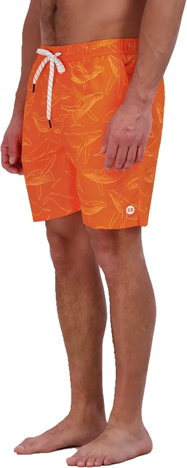 Eddie Bauer Men's SPF 50  Volley Swim Trunk - Fun Designs, Comfortable and Stylish, 7" Inseam