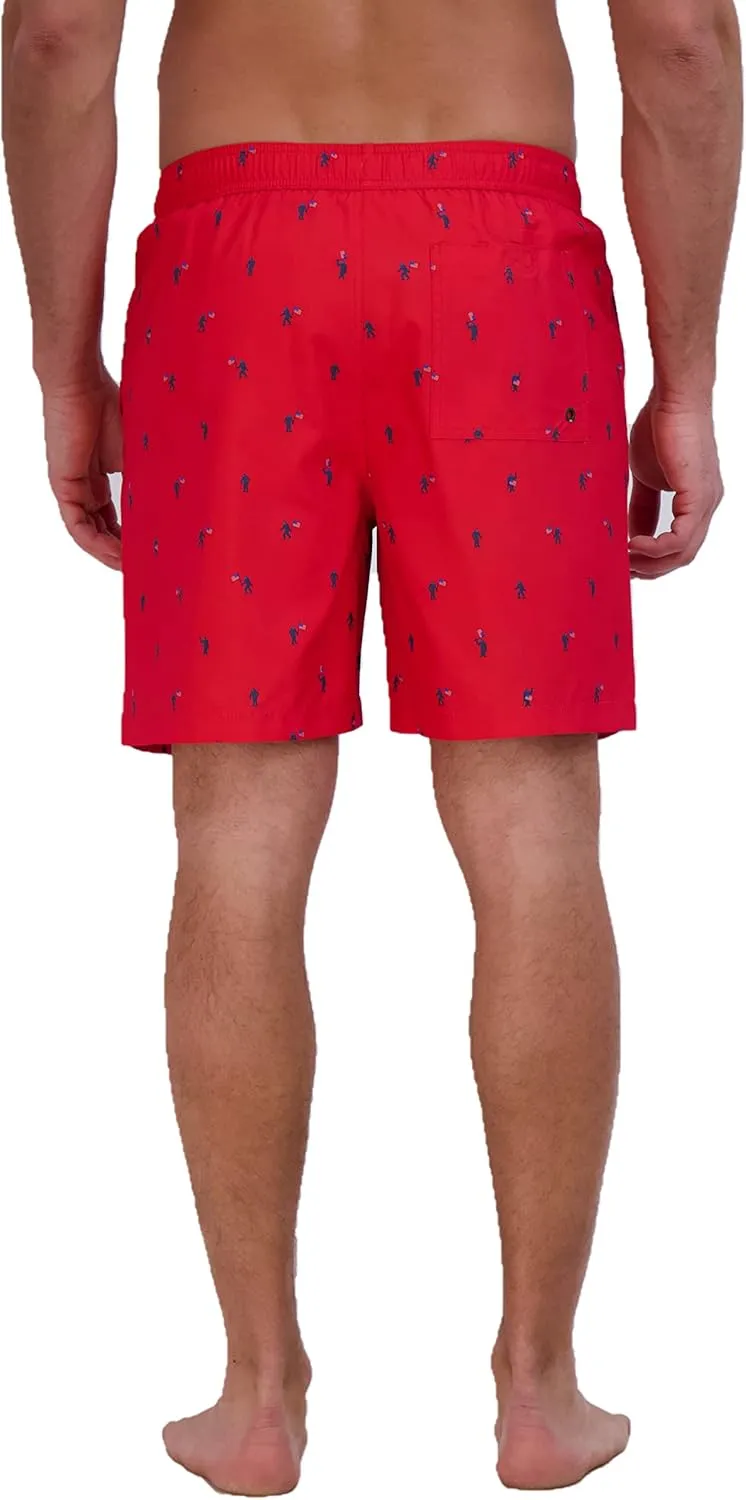 Eddie Bauer Men's SPF 50  Volley Swim Trunk - Fun Designs, Comfortable and Stylish, 7" Inseam