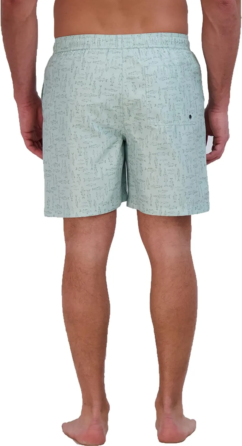 Eddie Bauer Men's SPF 50  Volley Swim Trunk - Fun Designs, Comfortable and Stylish, 7" Inseam
