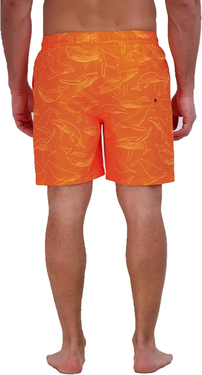 Eddie Bauer Men's SPF 50  Volley Swim Trunk - Fun Designs, Comfortable and Stylish, 7" Inseam