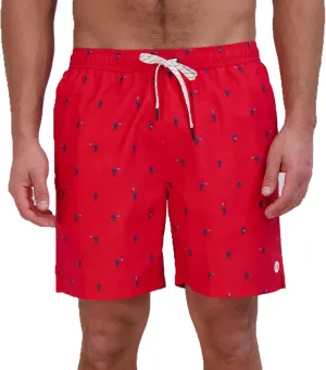 Eddie Bauer Men's SPF 50  Volley Swim Trunk - Fun Designs, Comfortable and Stylish, 7" Inseam