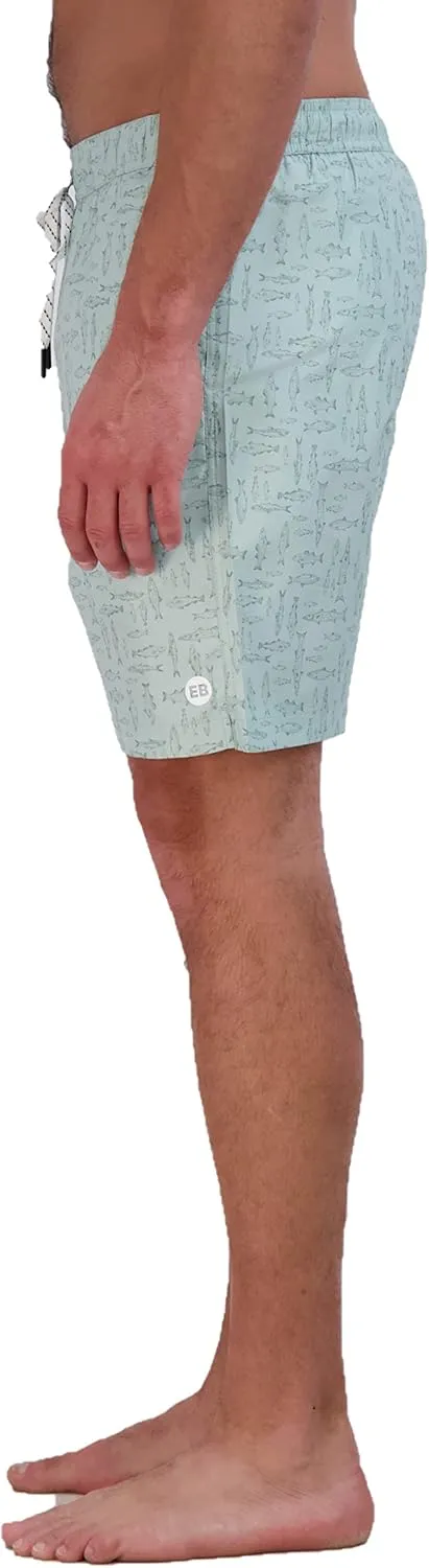 Eddie Bauer Men's SPF 50  Volley Swim Trunk - Fun Designs, Comfortable and Stylish, 7" Inseam