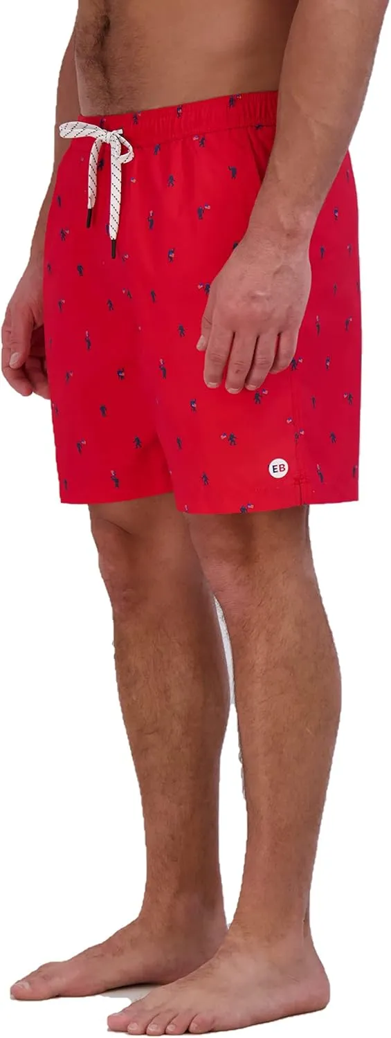 Eddie Bauer Men's SPF 50  Volley Swim Trunk - Fun Designs, Comfortable and Stylish, 7" Inseam