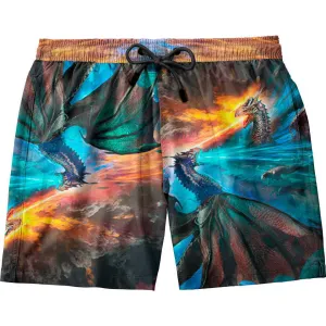 Fire and Ice Dragons Swim Trunks