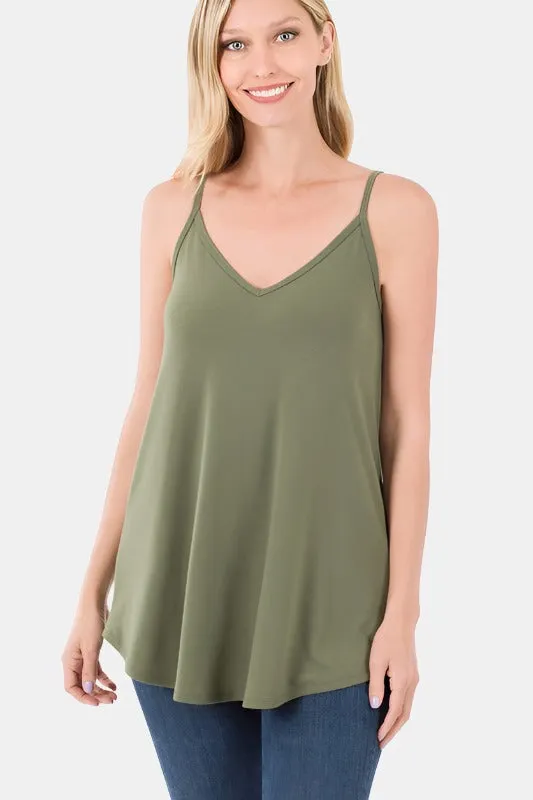 Front and Back Reversible Spaghetti Cami