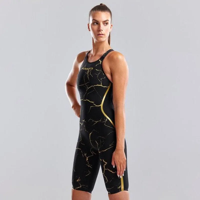 Funkita Ladies Apex Predator X Free Back Kneeskin | Cracked Gold