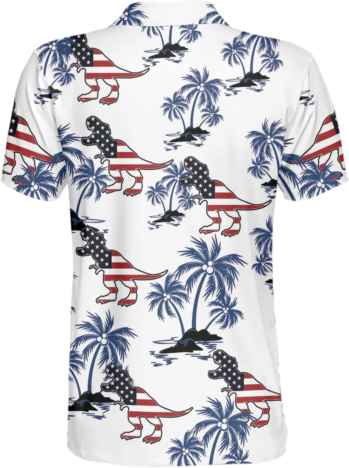 Funny Golf Shirt for Men Print Hawaiian Mens Polo Shirts Golf Gifts