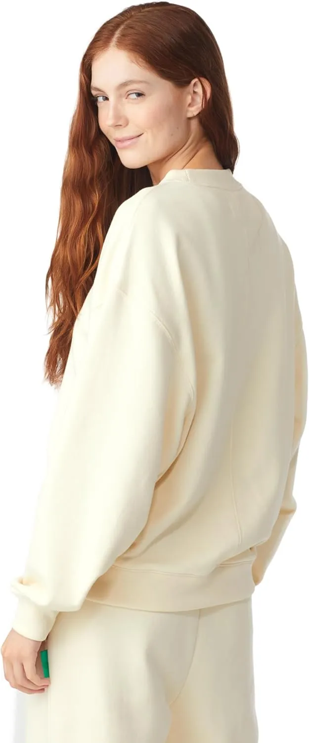 Future Planet Womens Saturn Premium Pullover French Terry Soft Cotton Crewneck Sweatshirt Loose Fit