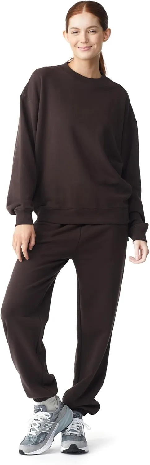 Future Planet Womens Saturn Premium Pullover French Terry Soft Cotton Crewneck Sweatshirt Loose Fit