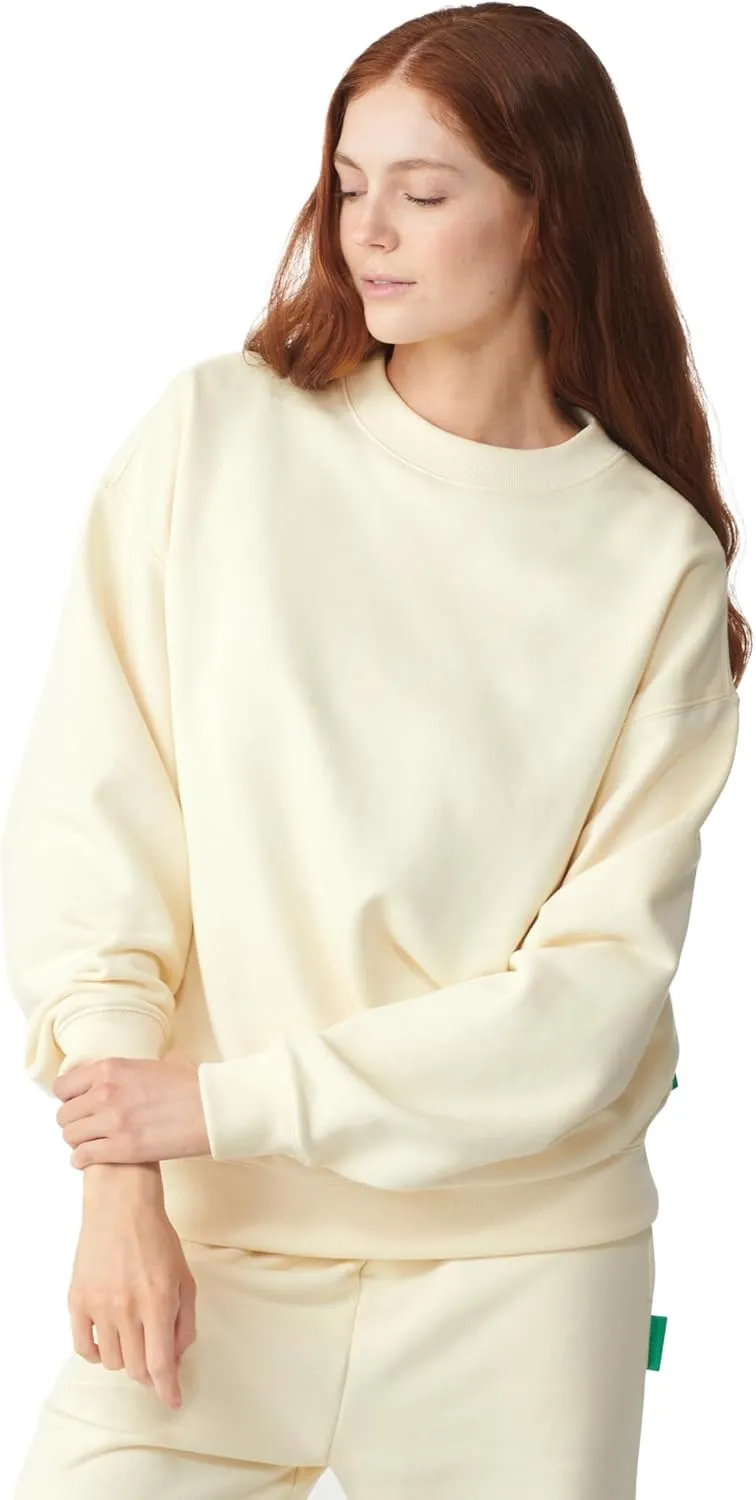 Future Planet Womens Saturn Premium Pullover French Terry Soft Cotton Crewneck Sweatshirt Loose Fit