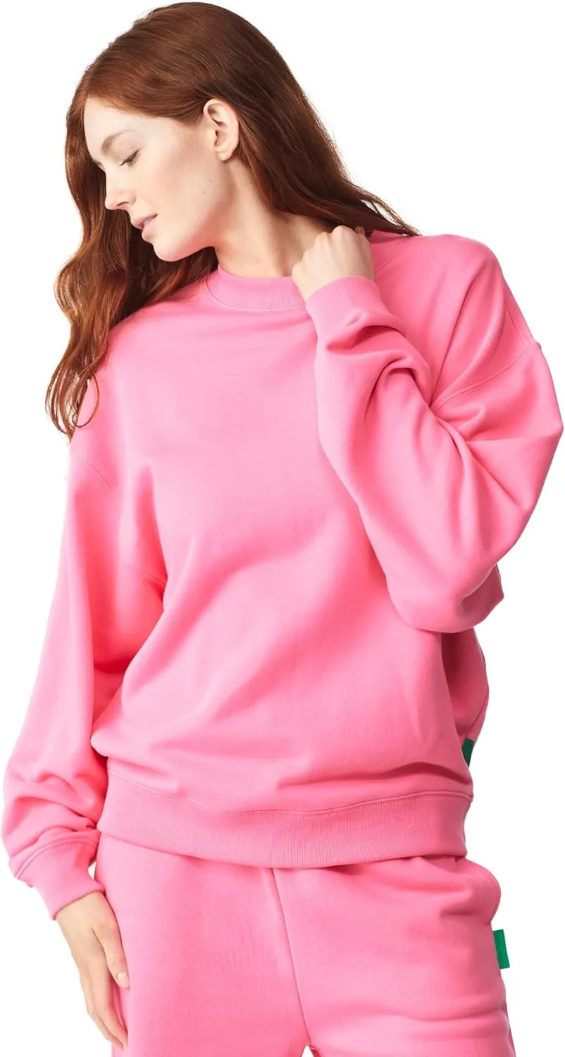 Future Planet Womens Saturn Premium Pullover French Terry Soft Cotton Crewneck Sweatshirt Loose Fit
