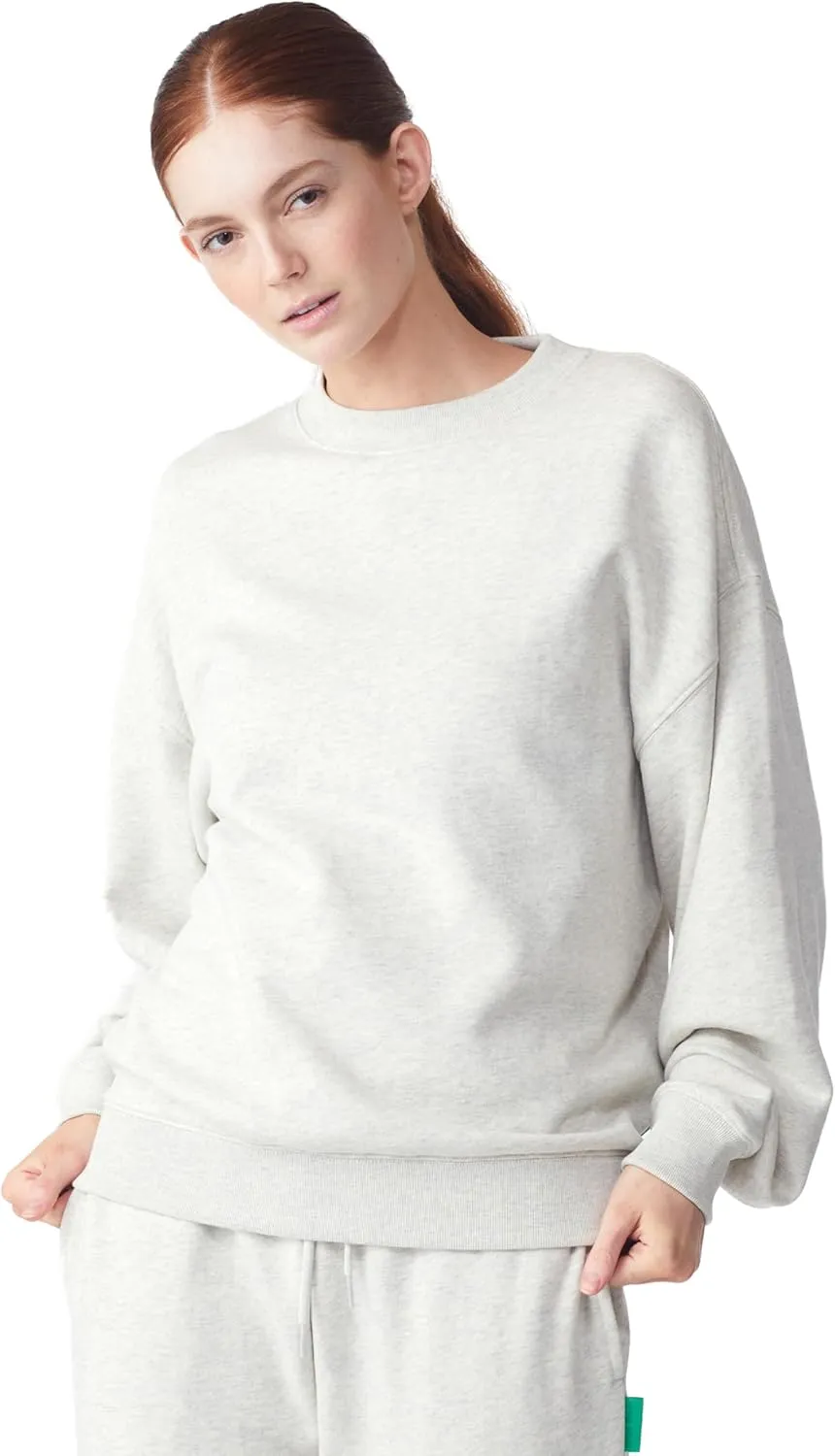 Future Planet Womens Saturn Premium Pullover French Terry Soft Cotton Crewneck Sweatshirt Loose Fit