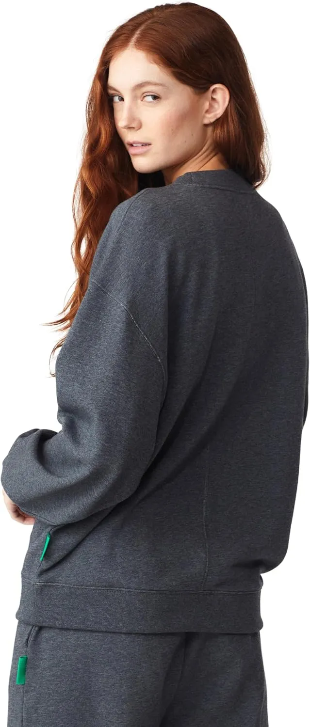 Future Planet Womens Saturn Premium Pullover French Terry Soft Cotton Crewneck Sweatshirt Loose Fit