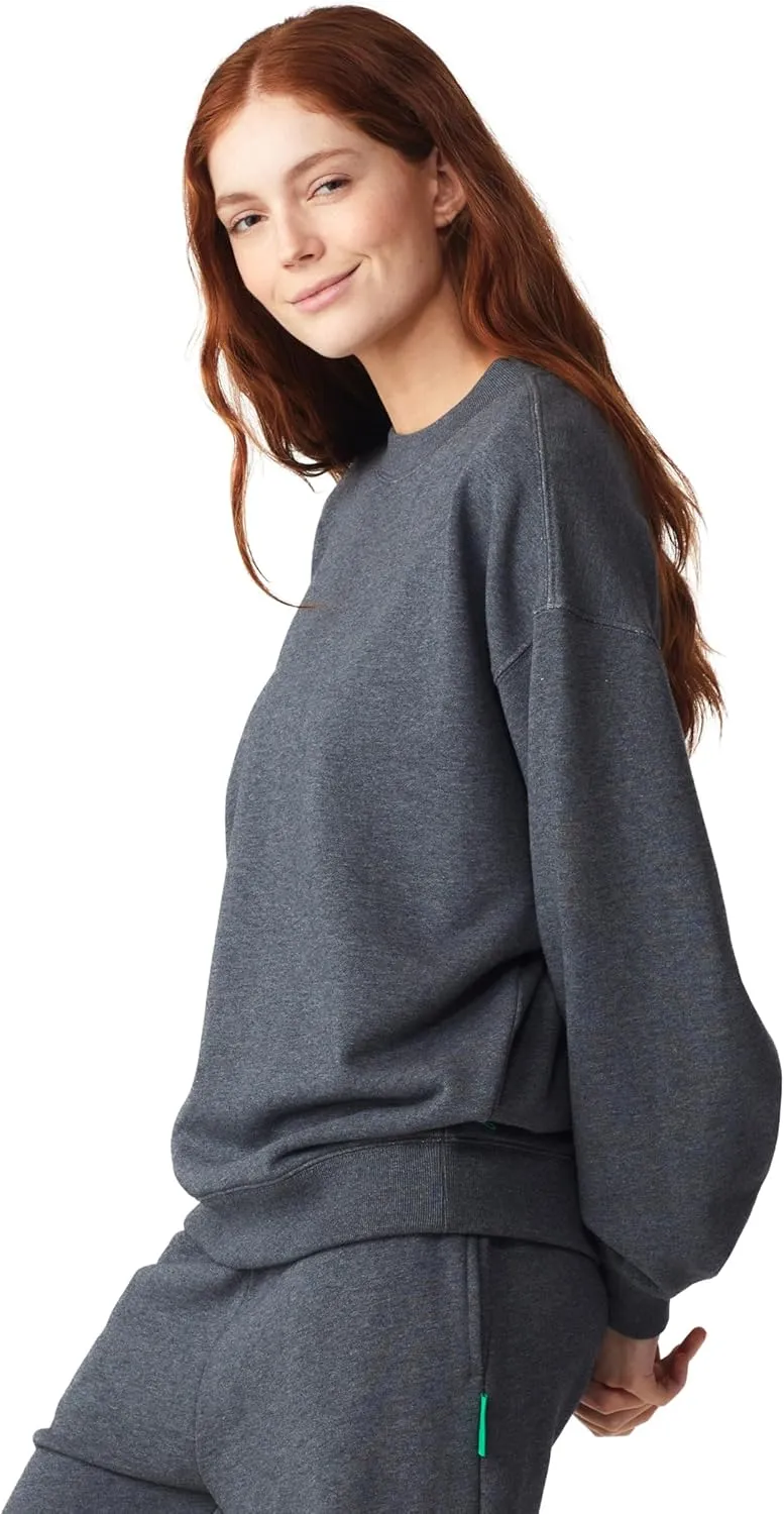 Future Planet Womens Saturn Premium Pullover French Terry Soft Cotton Crewneck Sweatshirt Loose Fit