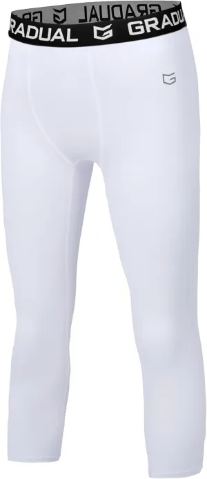G Gradual Boys Compression Leggings Quick Dry Youth Basketball Football Pants Base Layer Sports Tights for Boys