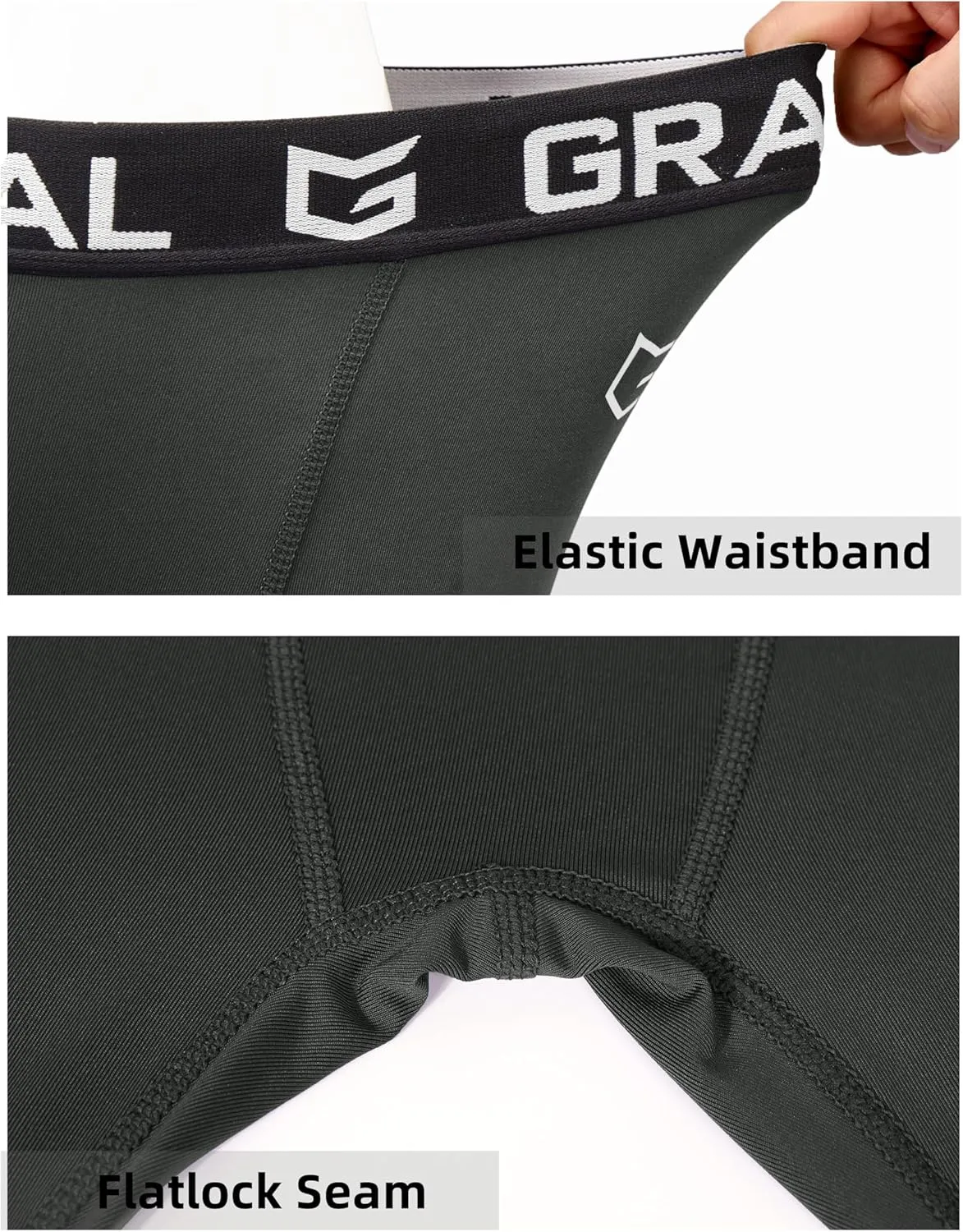G Gradual Boys Compression Leggings Quick Dry Youth Basketball Football Pants Base Layer Sports Tights for Boys