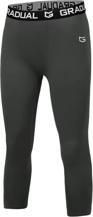 G Gradual Boys Compression Leggings Quick Dry Youth Basketball Football Pants Base Layer Sports Tights for Boys