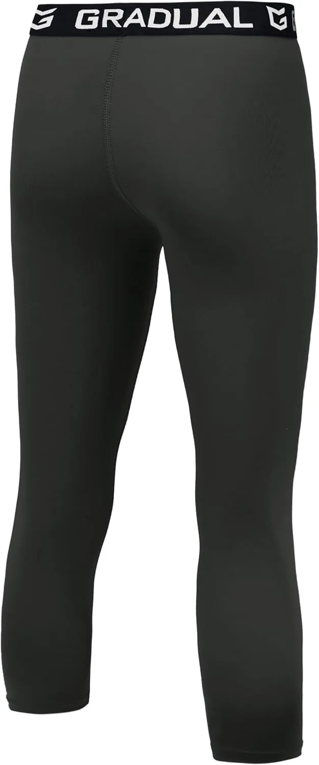 G Gradual Boys Compression Leggings Quick Dry Youth Basketball Football Pants Base Layer Sports Tights for Boys