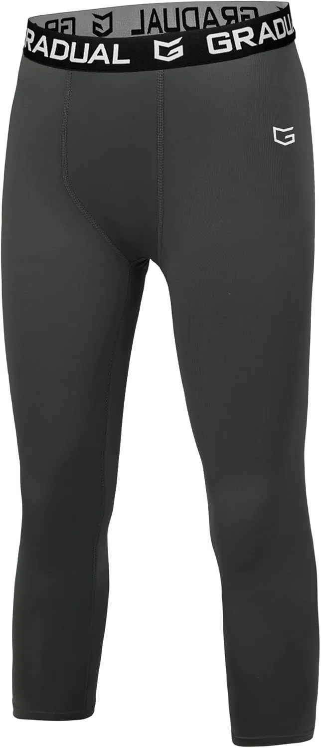 G Gradual Boys Compression Leggings Quick Dry Youth Basketball Football Pants Base Layer Sports Tights for Boys