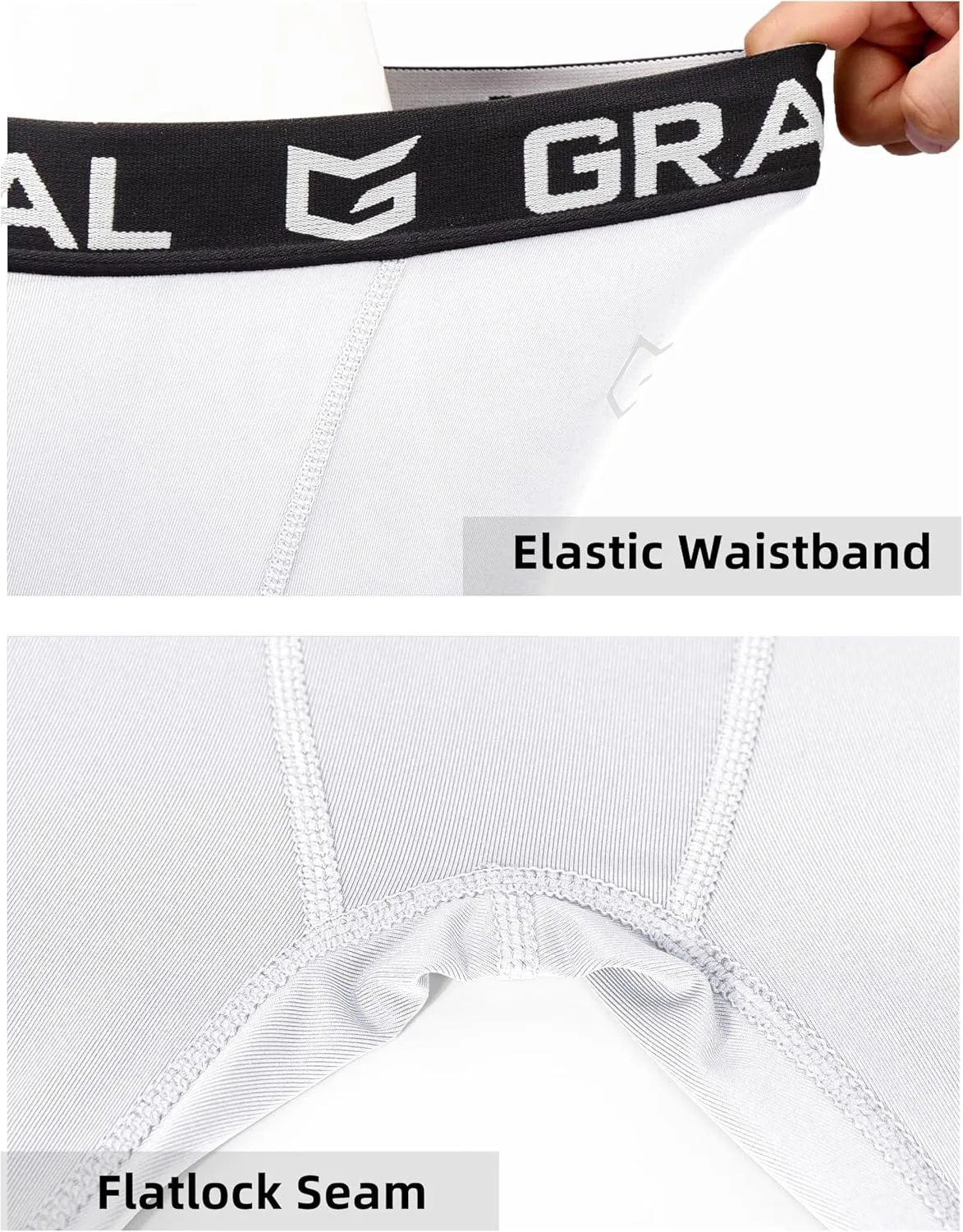 G Gradual Boys Compression Leggings Quick Dry Youth Basketball Football Pants Base Layer Sports Tights for Boys