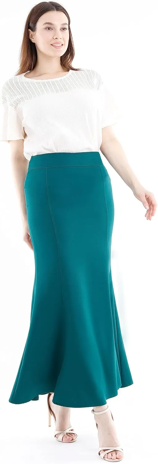 G-Line Maxi Skirts for Women, Mermaid Skirt, Fishtail Style Full Length Long Skirt, Flowy Skirt, Casual Long Skirts for Women
