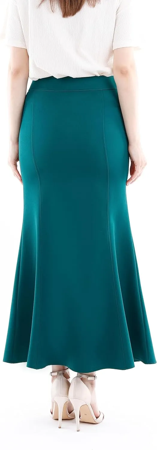 G-Line Maxi Skirts for Women, Mermaid Skirt, Fishtail Style Full Length Long Skirt, Flowy Skirt, Casual Long Skirts for Women