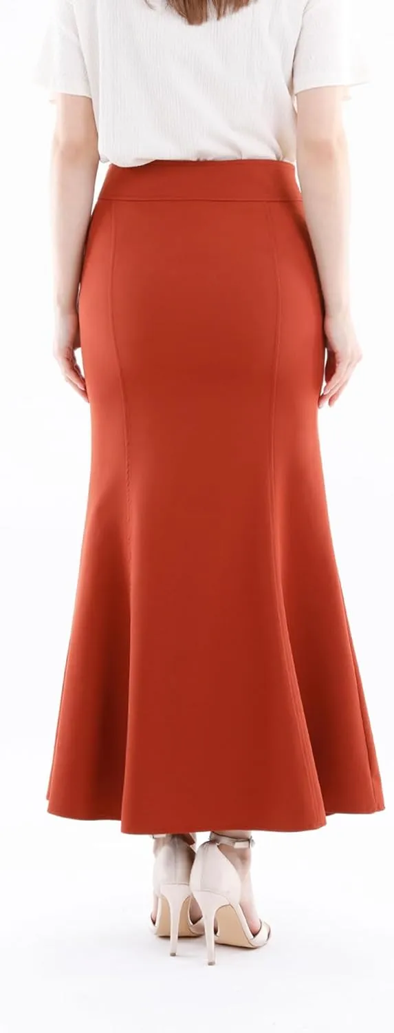 G-Line Maxi Skirts for Women, Mermaid Skirt, Fishtail Style Full Length Long Skirt, Flowy Skirt, Casual Long Skirts for Women