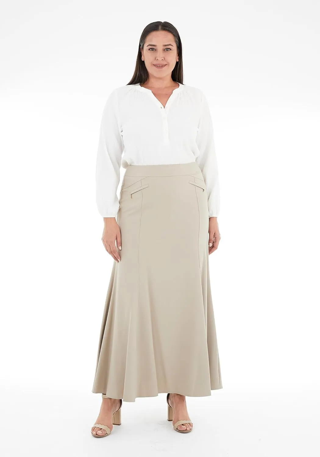 G-Line Mermaid Maxi Skirt - Fishtail Skirt for Women, High Waisted Skirt, Maxi Skirt with Slit, Long Skirts for Women (L-4XL)