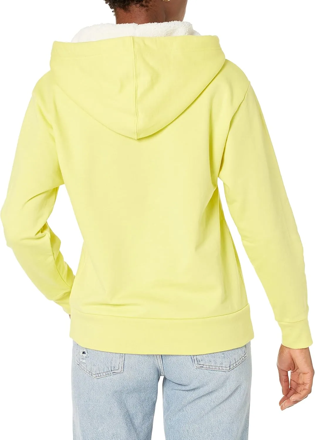 GAP Women's Logo Sherpa Lined Hooded Sweatshirt