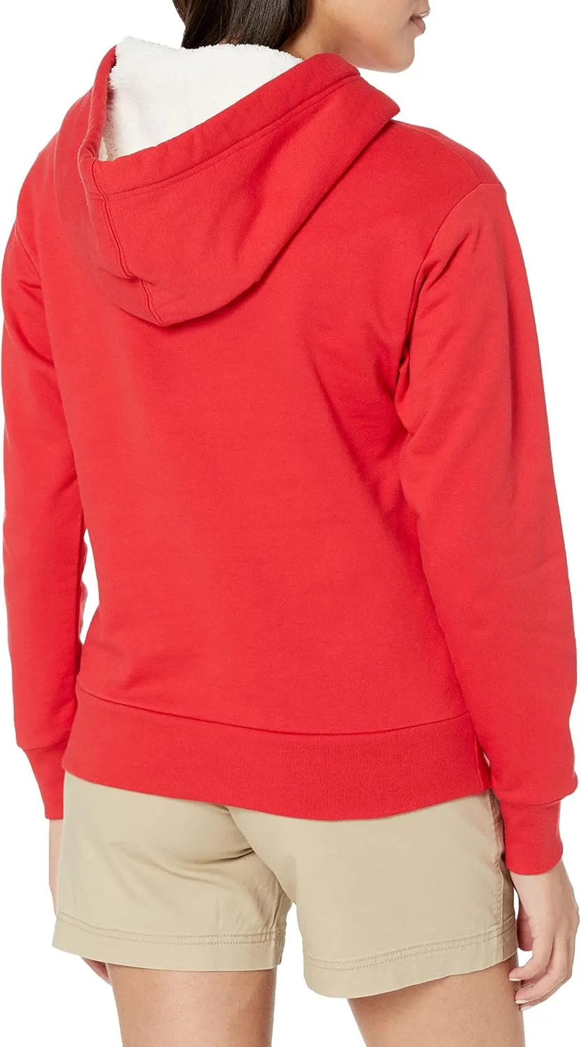 GAP Women's Logo Sherpa Lined Hooded Sweatshirt
