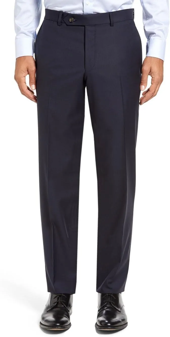 GN Luciano Men's Two Piece 2 Button Stripe Suit Modern Fit Jacket with Pant