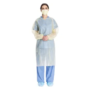Halyard Spunbond Isolation Gowns, Yellow