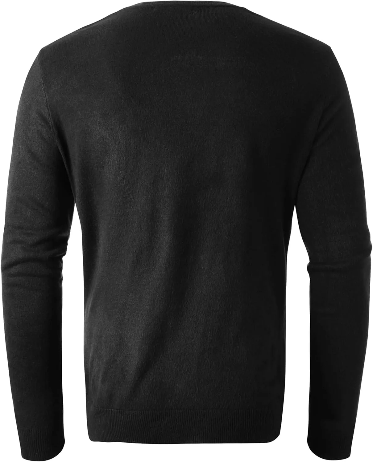 Hat and Beyond Mens Premium Knit Sweater Slim Fit Lightweight Pullover Long Sleeve Crewneck & V-Neck Sweatshirt